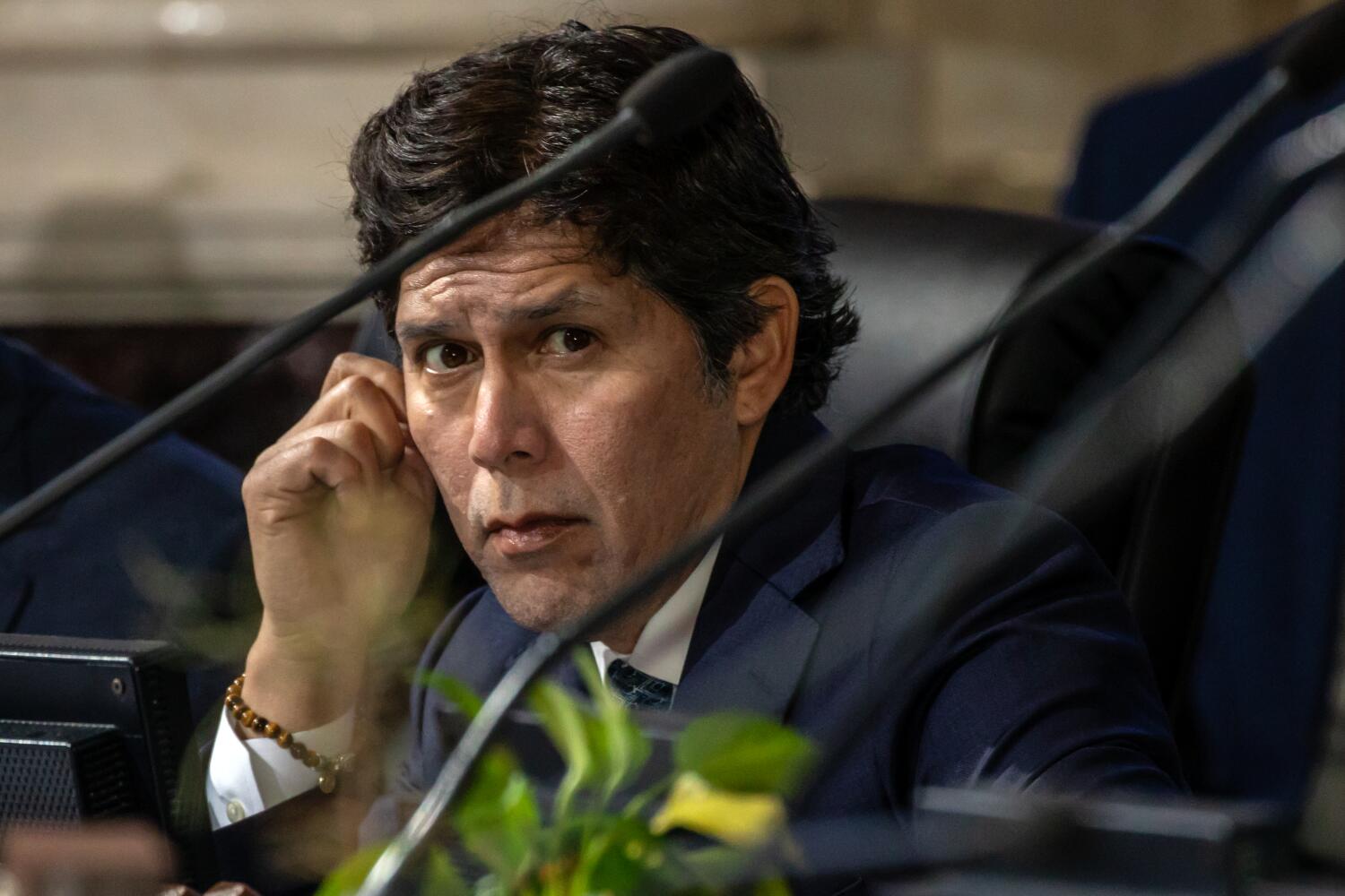 Councilmember Kevin de León, a year after racist audio scandal, says he'll run again