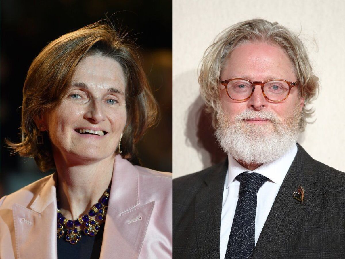 Deborah Davis and Tony McNamara, attended the UK Premiere of "The Favourite."