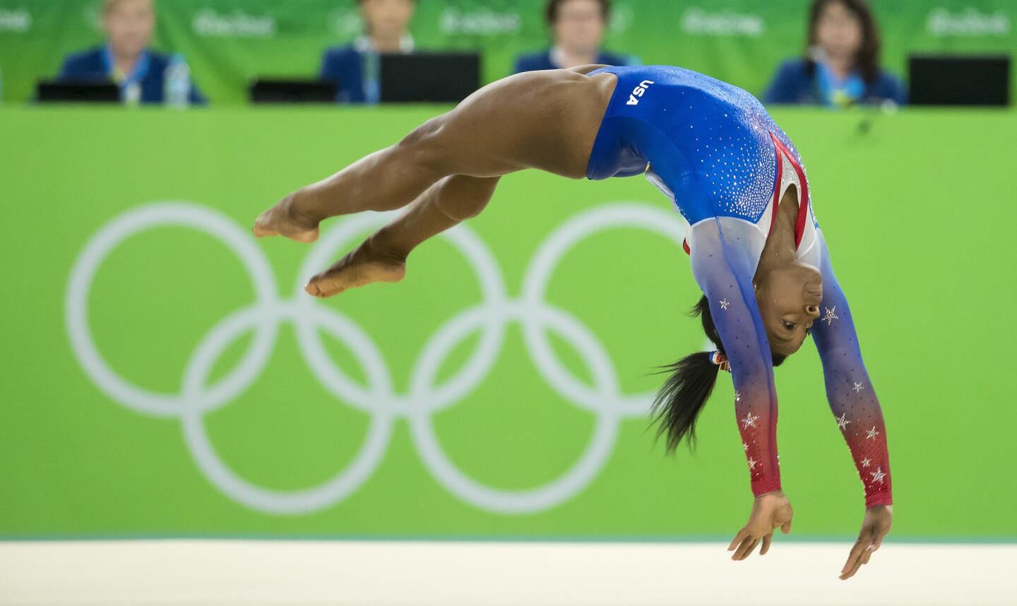 USA's Simone Biles wins gold in the floor excericse