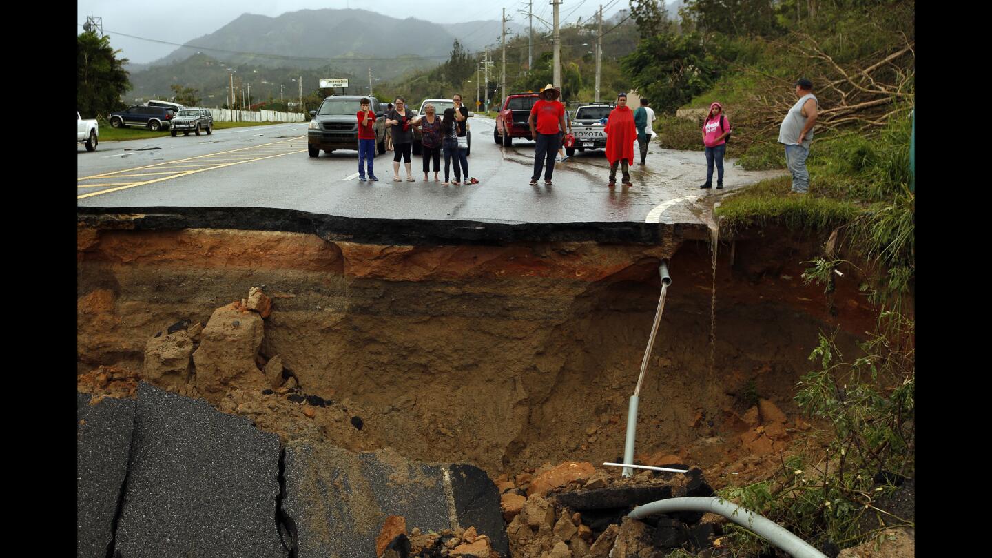 Highway 10, a major north-south connection through Puerto Rico, was washed out by Hurricane Maria.