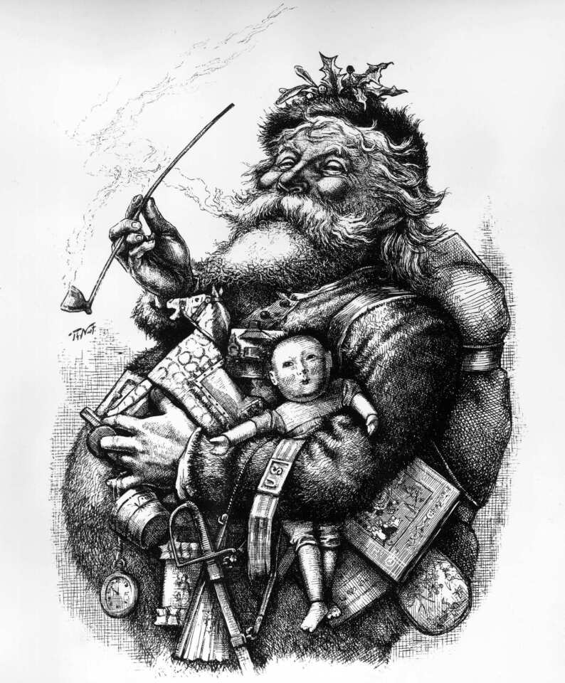 Thomas Nast's 1880s interpretation of Santa Claus.