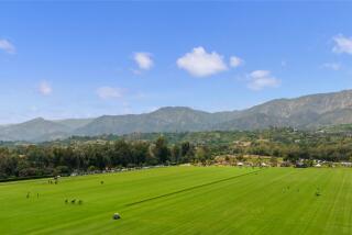 The 61-acre compound includes two parcels with two polo fields, equestrian facilities, a lounge and airstream trailer.