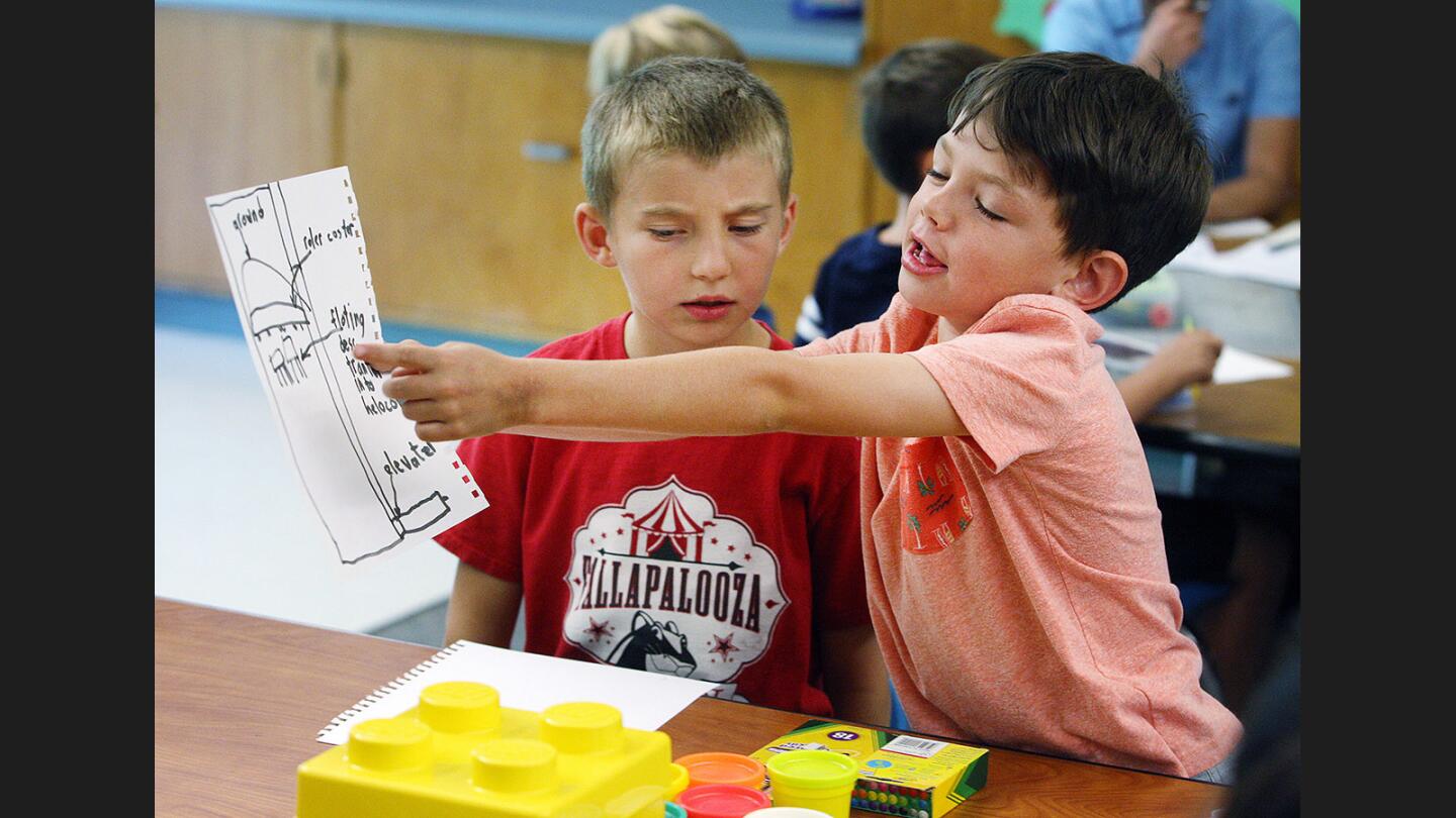 Photo Gallery: Cal Poly Pomona architecture students tap Palm Crest Elementary second graders for ideal classroom ideas