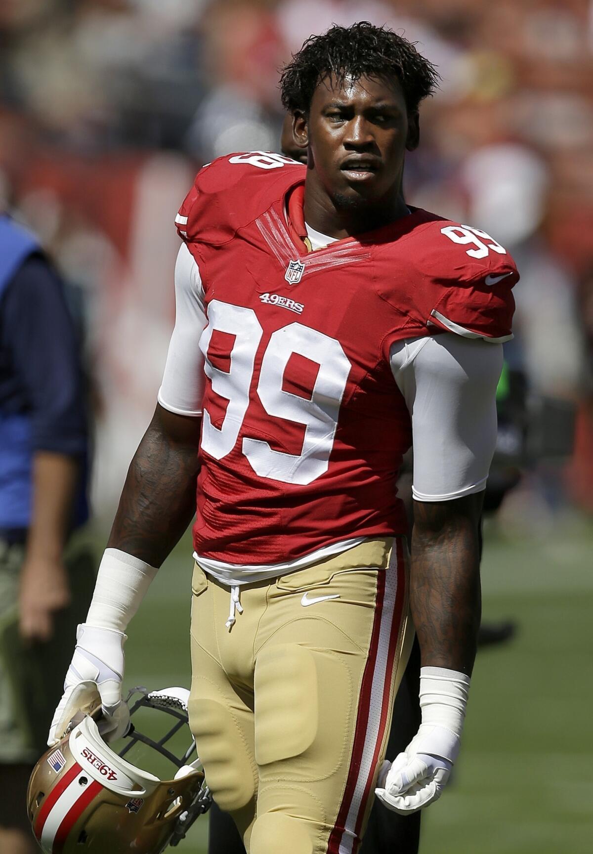 San Francisco 49ers linebacker Aldon Smith apologized Sunday for his recent off-field problems.