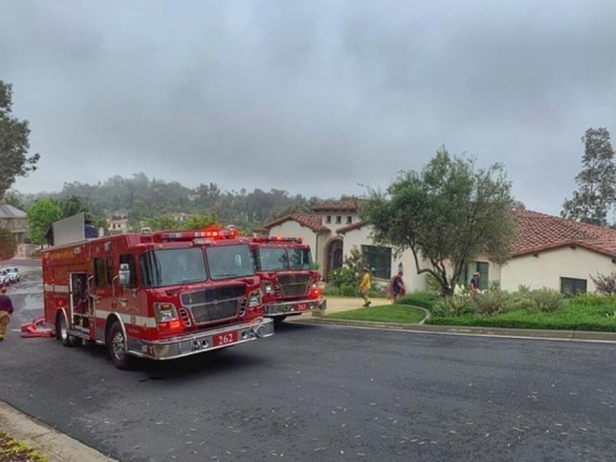 RSF Fire Protection District crews responding to a residential structure fire earlier this year.