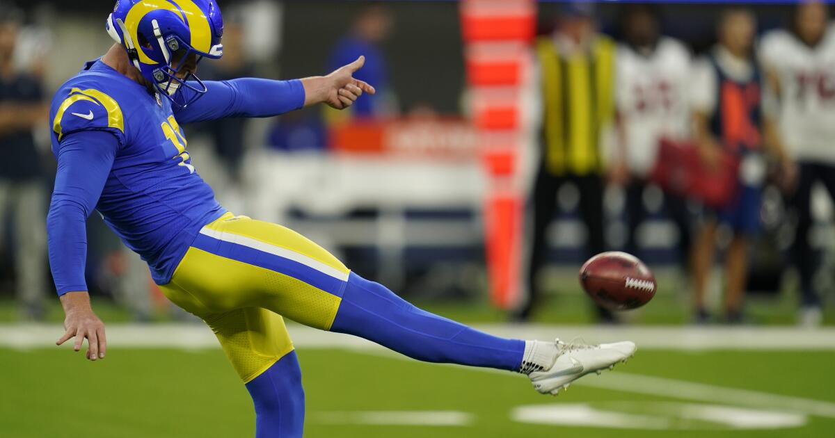 New Rams punter Riley Dixon has some big shoes to fill - Los Angeles Times