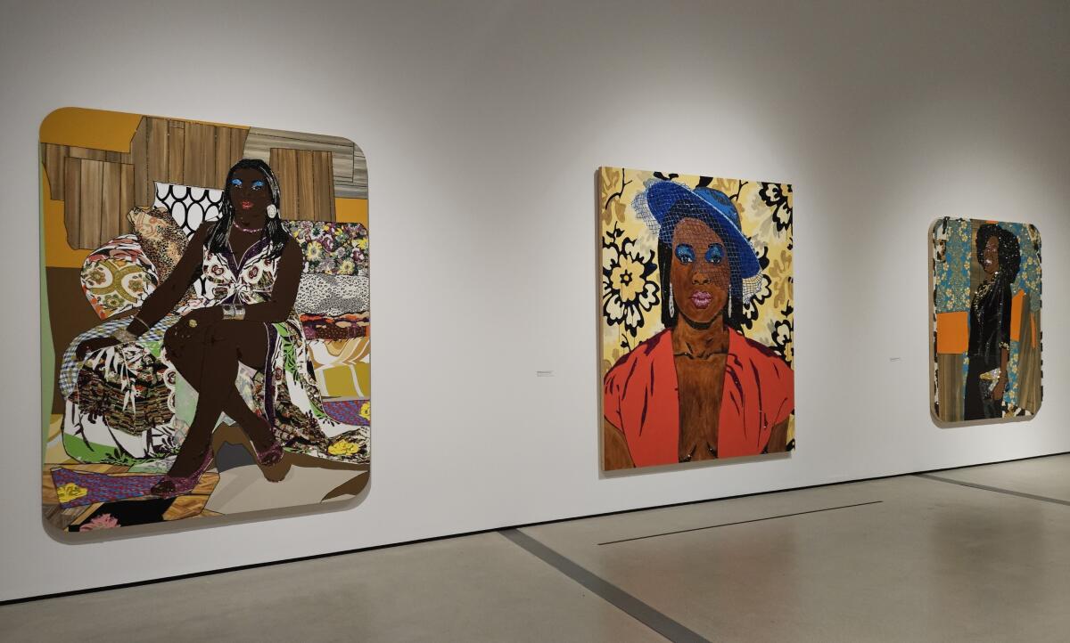 Mickalene Thomas embeds her portraits of Black women in decoarative interiors