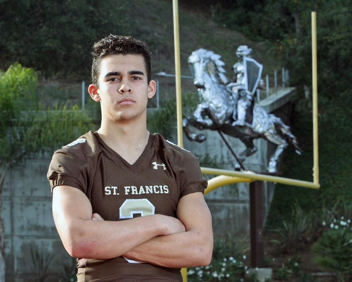 St. Francis High senior safety/receiver Daniel Scott is the 2016 All-Area Football Player of the Year.