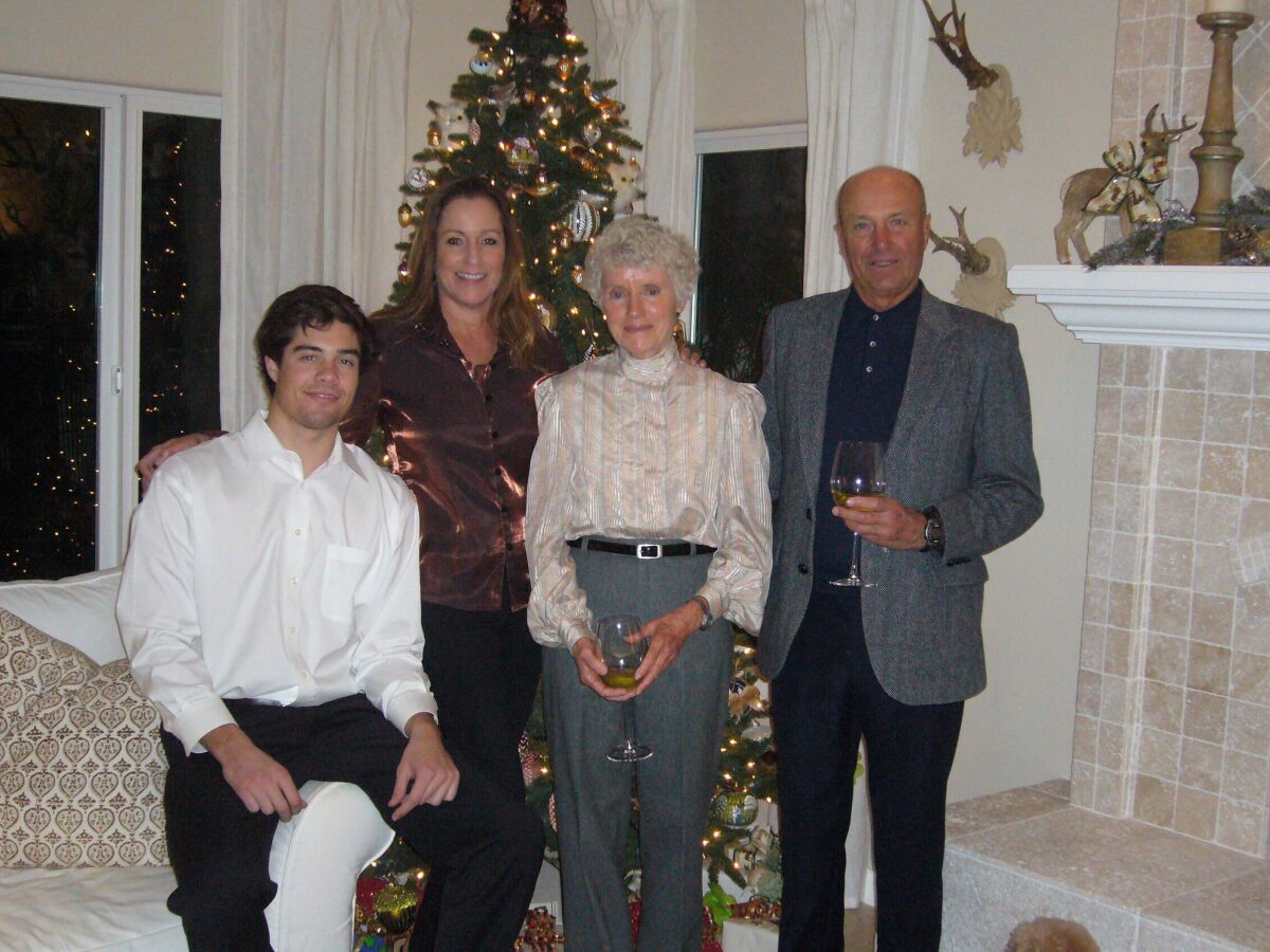 From right, Donald Lackowski, his partner Kay Hathaway, daughter Elizabeth Seyferth and grandson Alex Seyferth.
