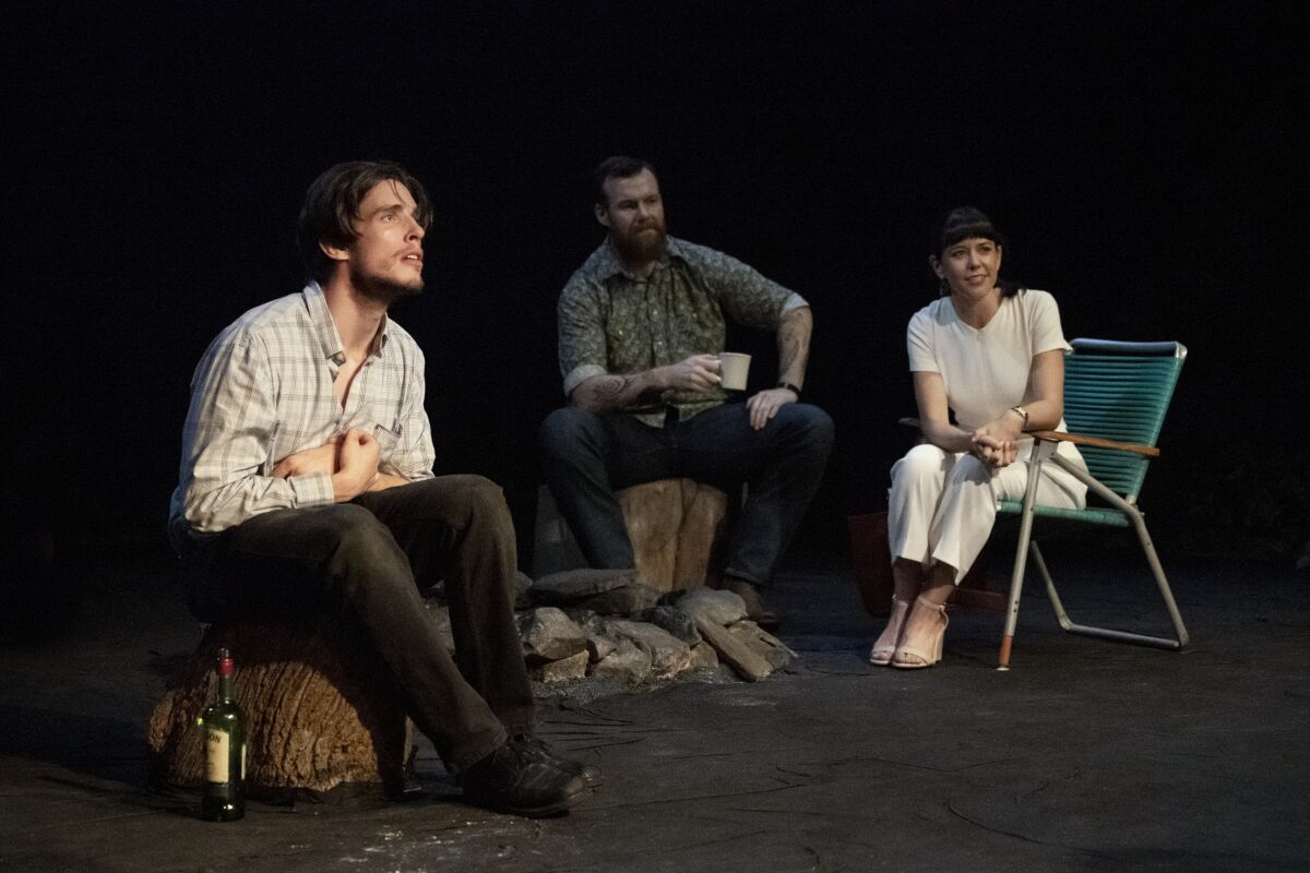 A scene from the Playwrights Horizons production of "Heroes of the Fourth Turning," written by Will Arbery.