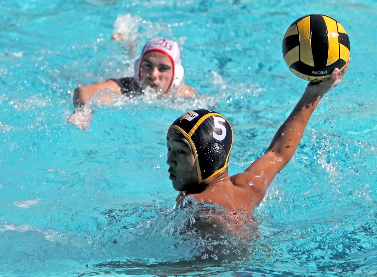 Jared Sin and the St. Francis High water polo team took on Trabuco Hills in a CIF Southern Section Division V semifinal game Wednesday.