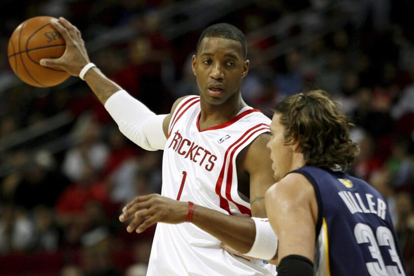 Tracy McGrady, shown with the Houston Rockets in 2007, retired Monday after 16 NBA seasons.