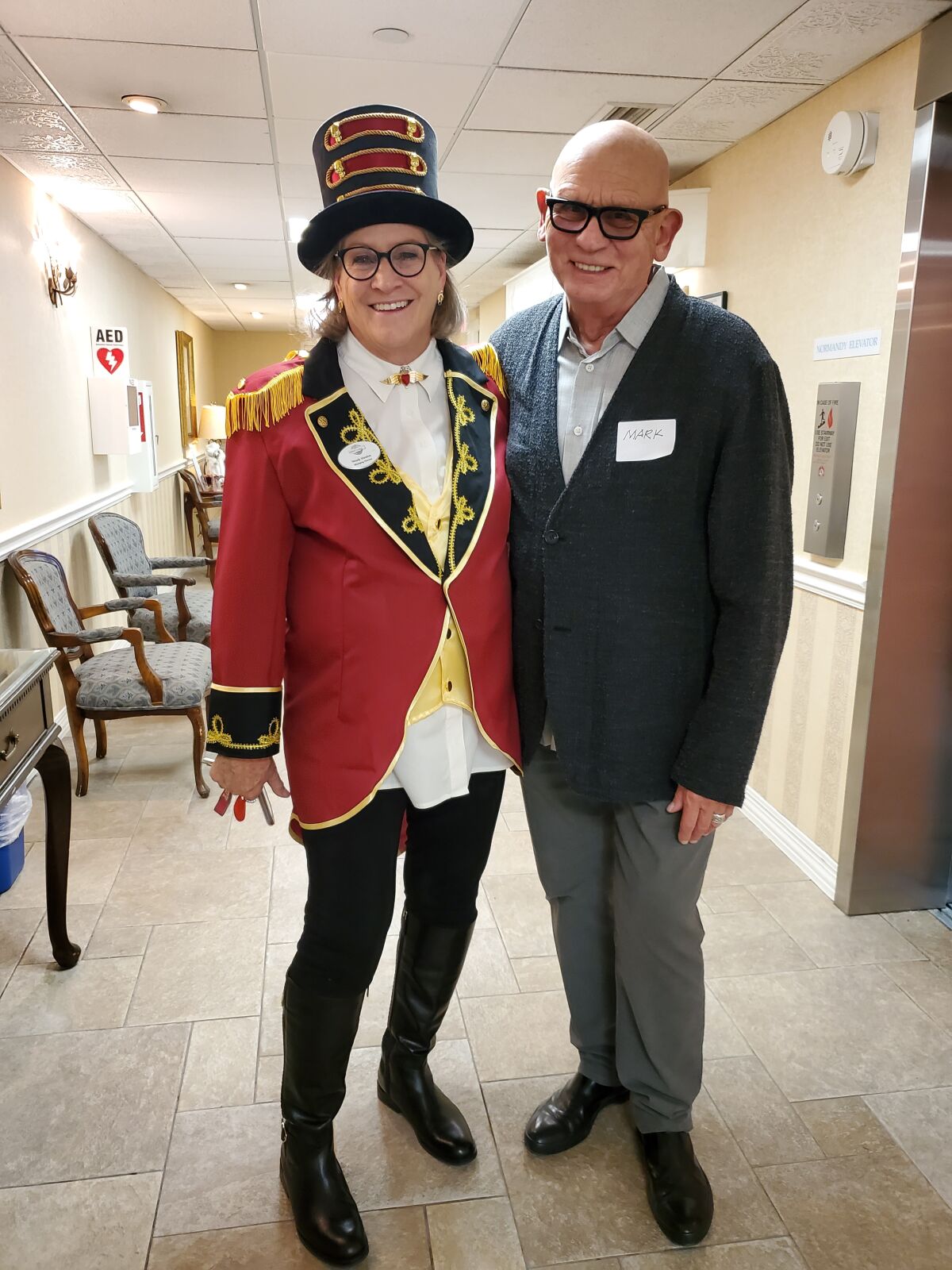 Chateau La Jolla Managing Director Wendy Matalon and architect Mark Steele