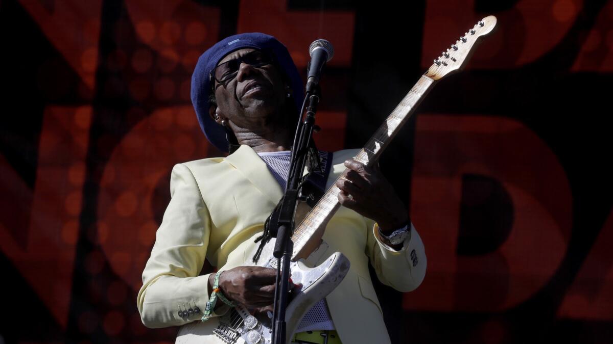 Nile Rodgers performs with Chic during the first weekend of the 2018 Coachella Music and Arts Festival.