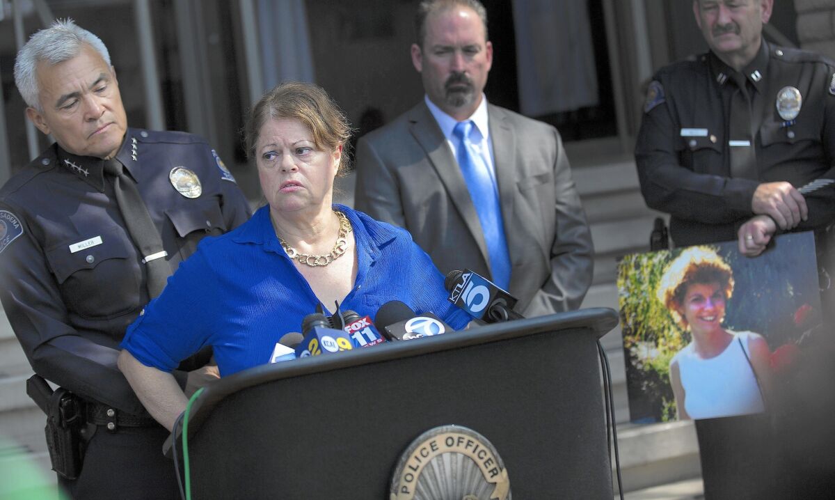 Casey Cargill, center, speaks about the death of her sister Courtney Cargill, who signed out of the nursing home under the old ownership and set herself afire.