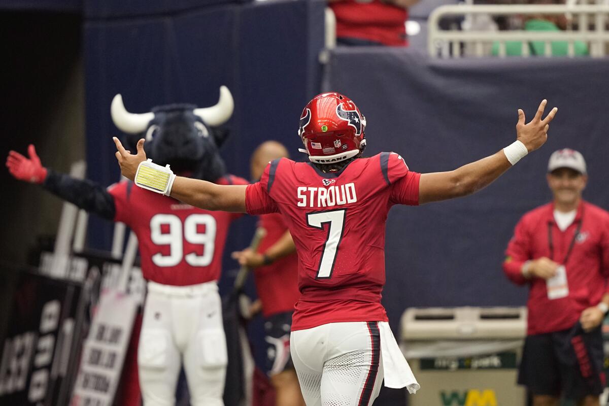 Houston Texans QB C.J. Stroud named NFL Offensive Rookie of the Month