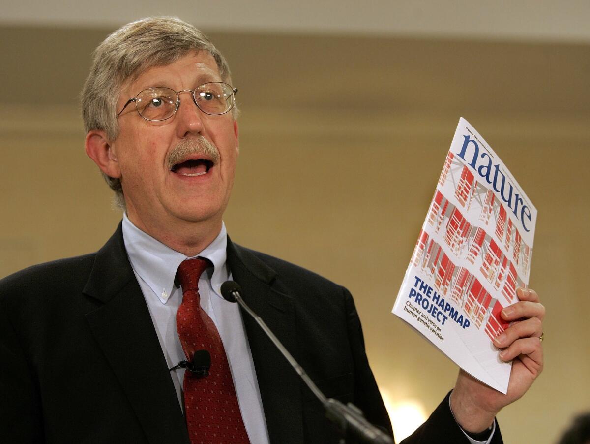 National Institutes of Health director Francis Collins, who has canceled the National Children's Study.