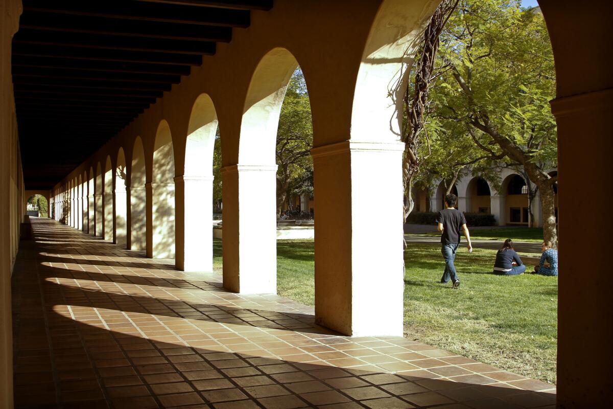 A man was sentenced Thursday to 25 years to life in prison for murdering a Caltech worker on campus in 1995. Above, Caltech.