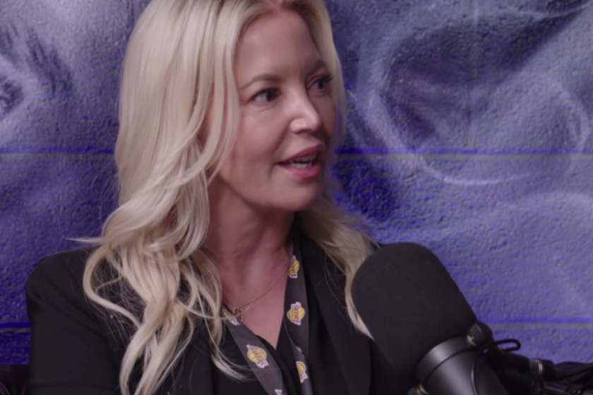 Jeanie Buss speaks in an interview with the All the Smoke podcast.