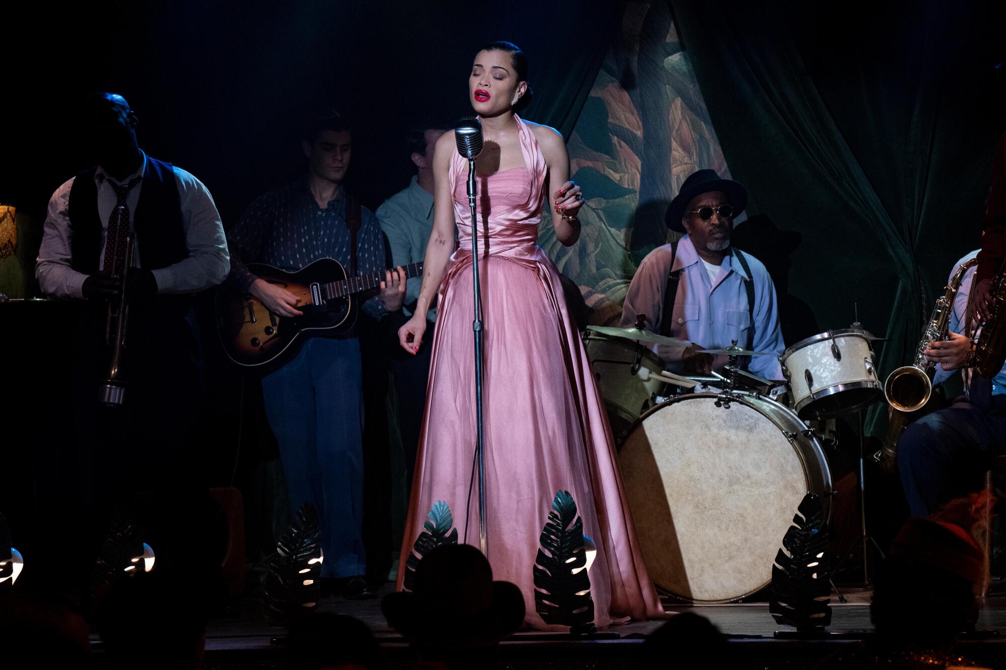 Prada was a key source for many of gowns in "The United States vs. Billie Holiday."