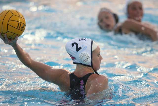 Corona del Mar's Ally McCormick shoots against Foothill during Wednesday's CIF Division I semifinal game at William Woollett Jr. Aquatics Center in Irvine.