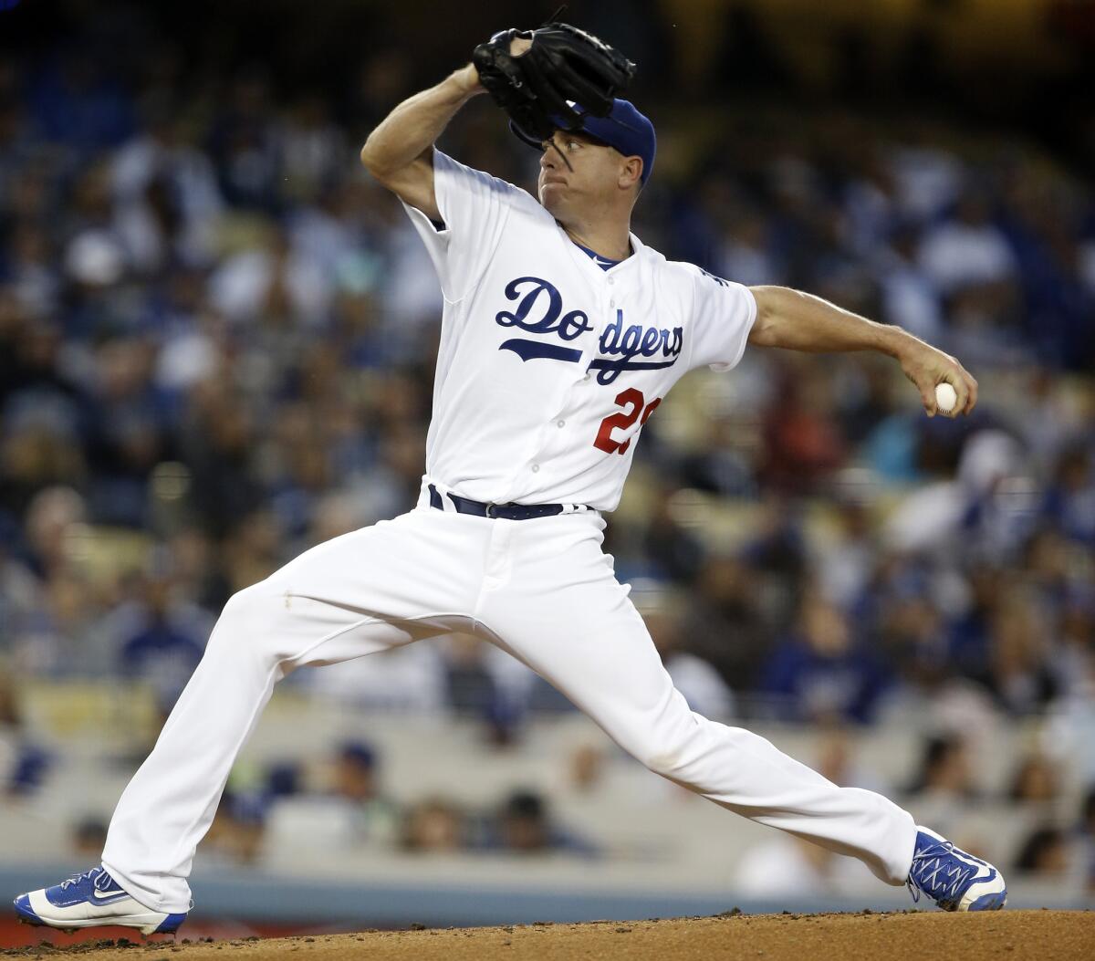 Scott Kazmir has had two good starts out of five for the Dodgers.