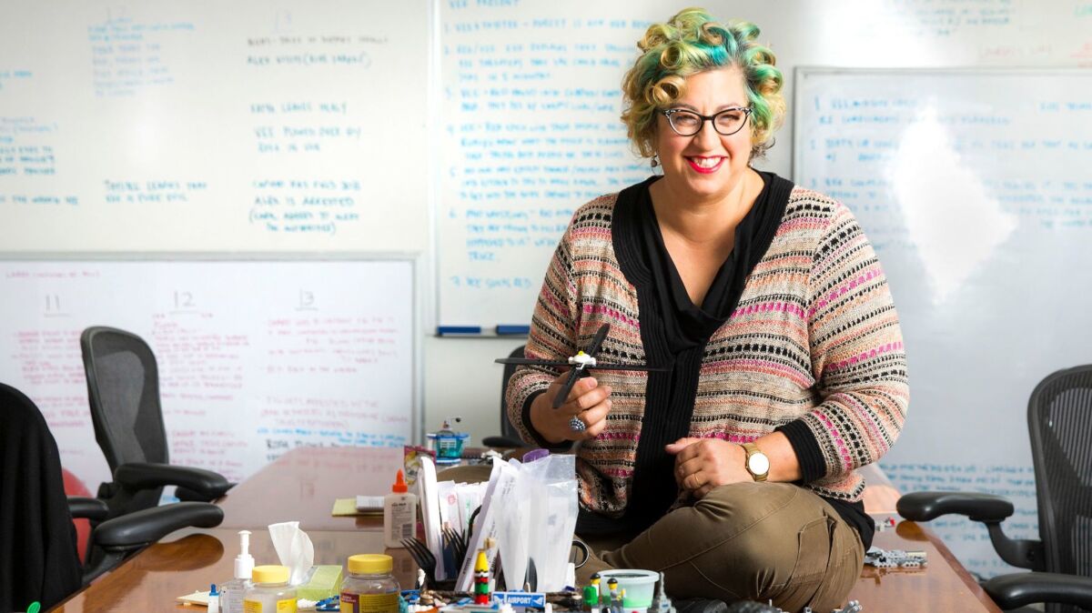 Jenji Kohan, creator of 'Orange Is The New Black,' in her writers' room in 2013