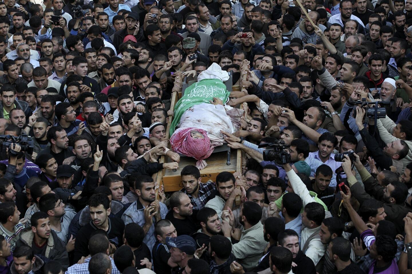 Funeral of Hamas militant leader Ahmed Jabari