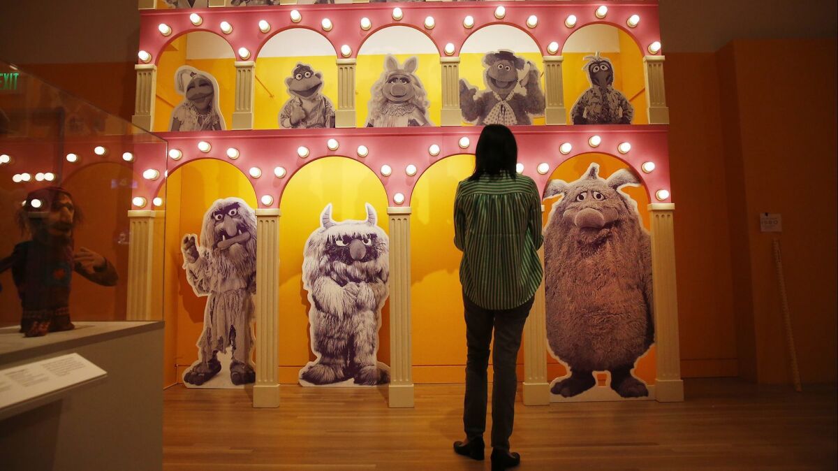"The Jim Henson Exhibition: Imagination Unlimited" at the Skirball Culture Center.
