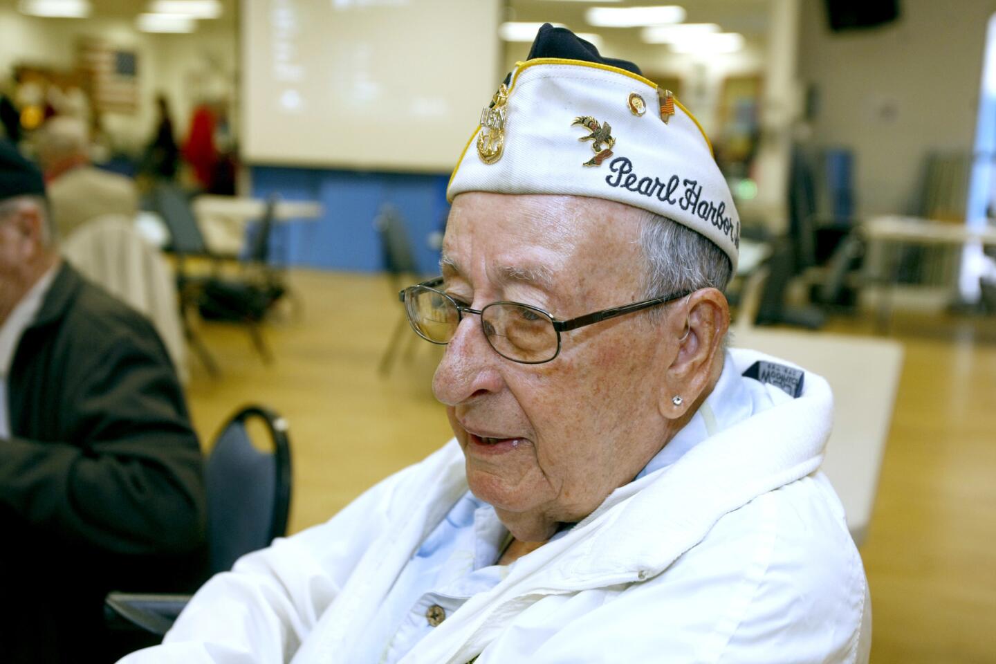 Photo Gallery: World War II Pearl Harbor survivor Jack Rogo speaks at Burbank Kiwanis meeting