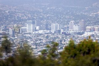 Los Angeles, CA - May 24: A view of Glendale is seen on the Glendale Peak Trail Head on Tuesday, May 24, 2022 in Los Angeles, CA. (Dania Maxwell / Los Angeles Times)