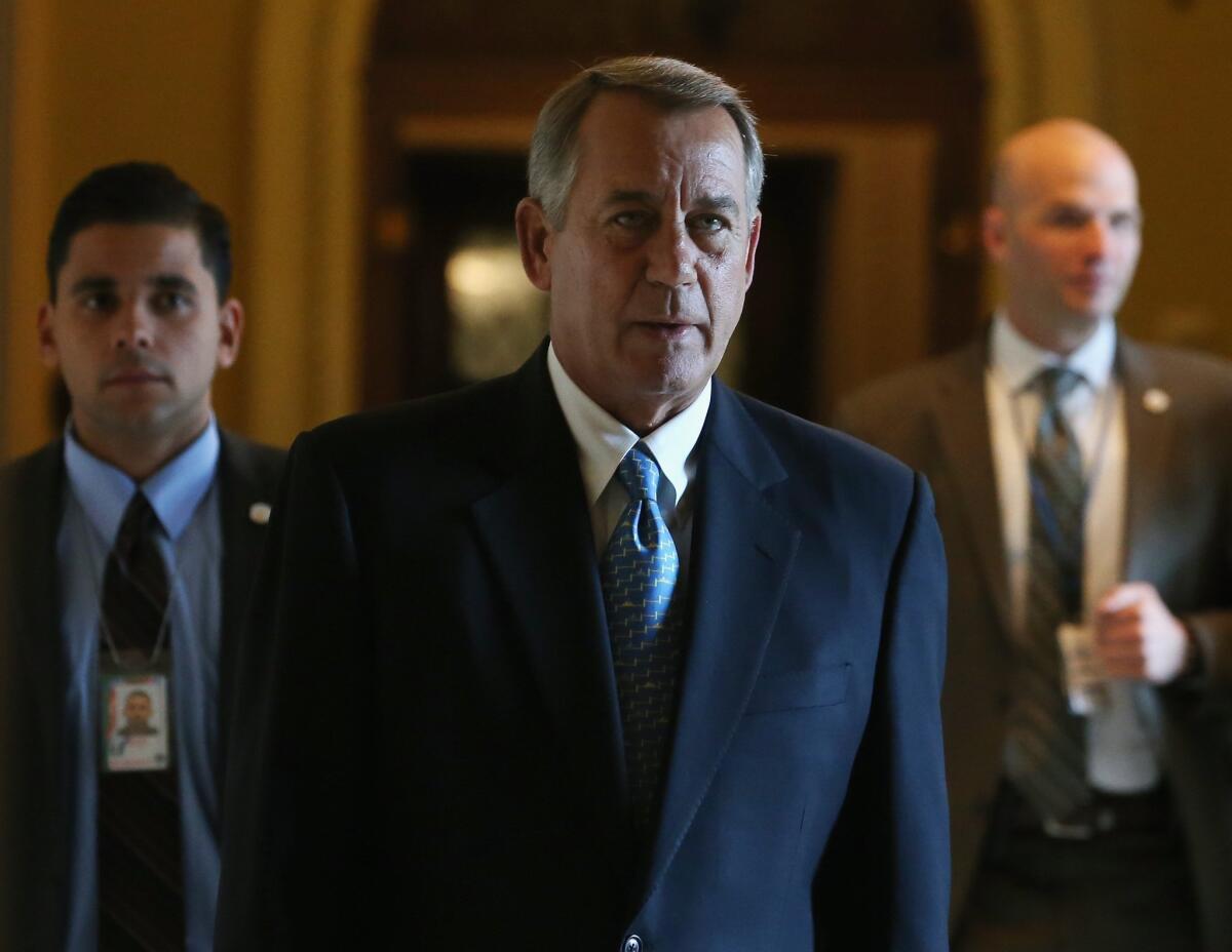 House Speaker John A. Boehner in the Capitol on Friday.