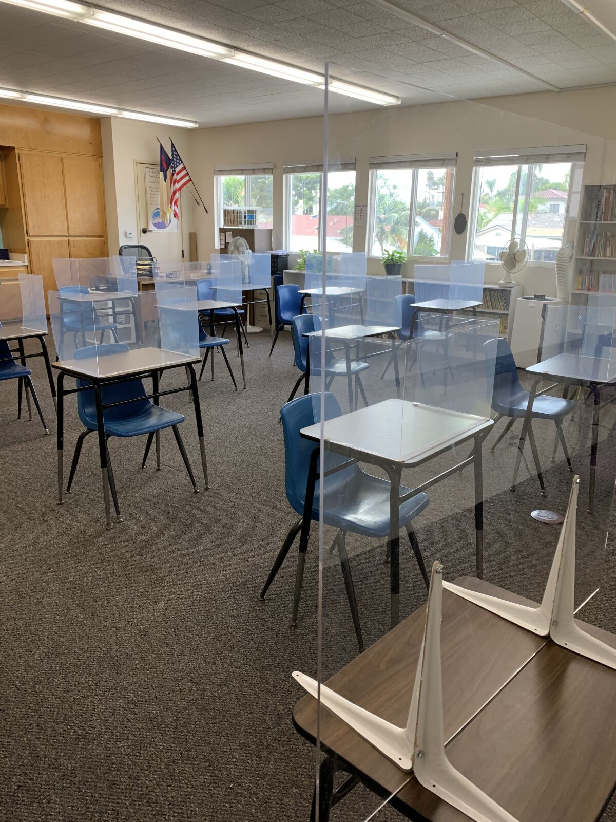 A classroom at St. Paul's Lutheran School. The private school in Pacific Beach begins its school year Sept. 2.