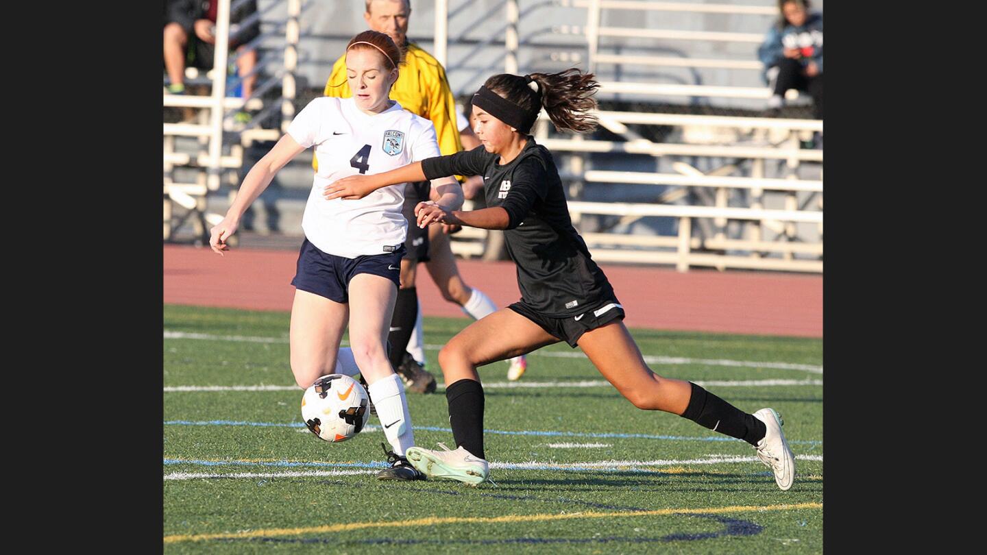Photo Gallery: Crescenta Valley vs. Glendale in Pacific League girls' soccer
