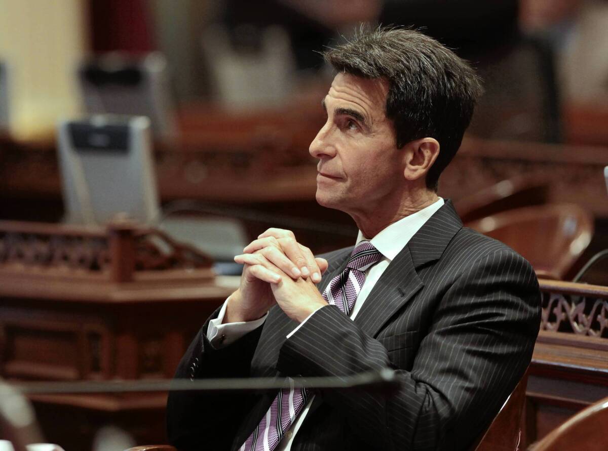 State Sen. Mark Leno (D-San Francisco), shown during a legislative session in 2012, has introduced a bill that would let prosecutors file misdemeanor rather than felony charges in cases of simple possession of heroin, cocaine and other hard drugs. He said the measure would save as much as $200 million a year by keeping fewer offenders behind bars.