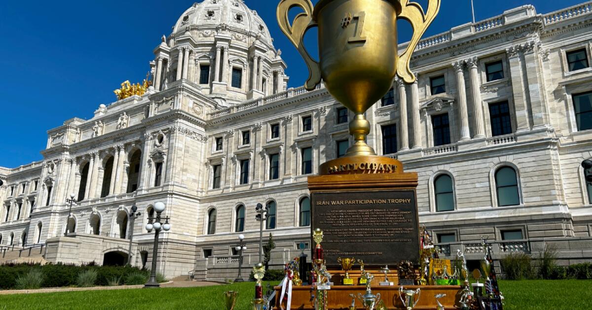 D.C., New York, St. Paul: 'Iran War Participation Trophy' for Trump goes on tour, gets Instagram page