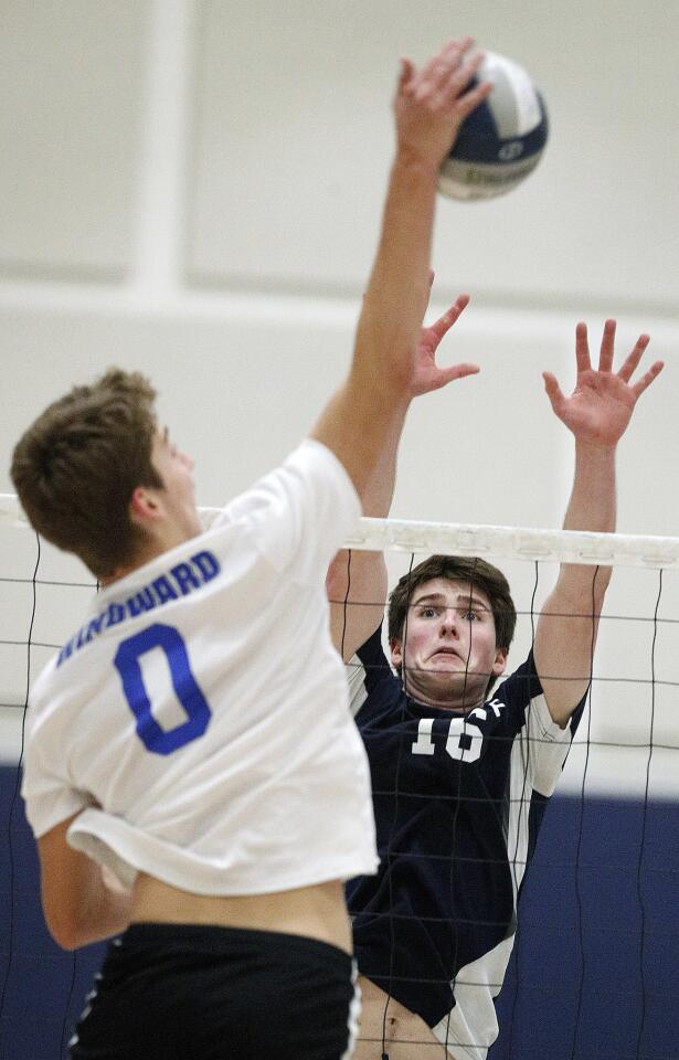 Photo Gallery: Flintridge Prep vs. Windward in CIF Southern Section Division IV semifinal boys’ volleyball match