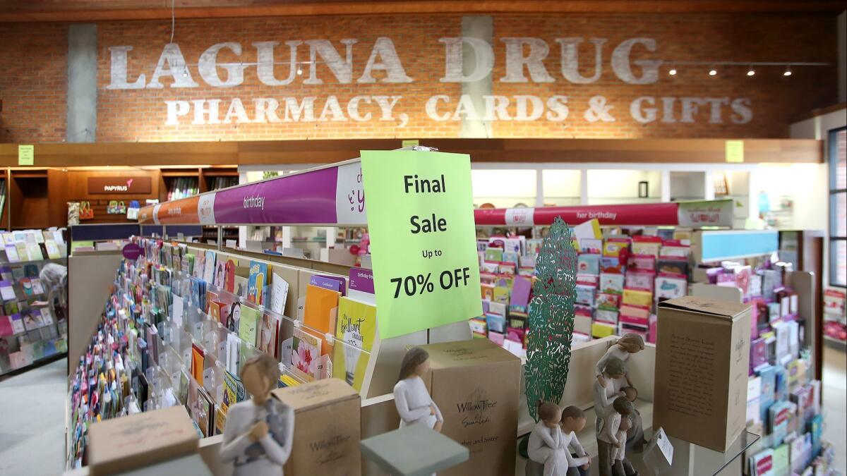 Laguna Drug will close its doors on Saturday after 15 years of operating in downtown Laguna Beach.