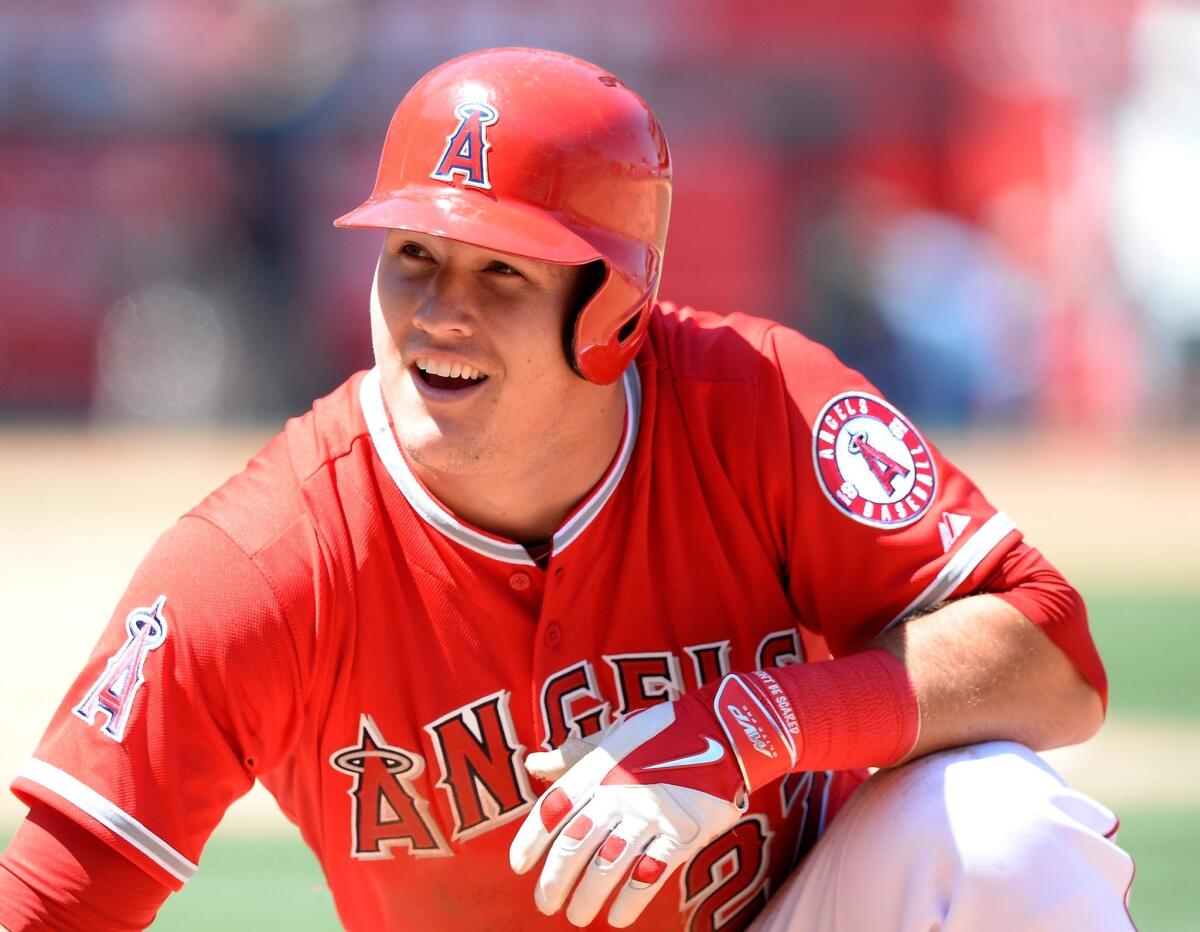 Mike Trout, pelotero de los Angels.