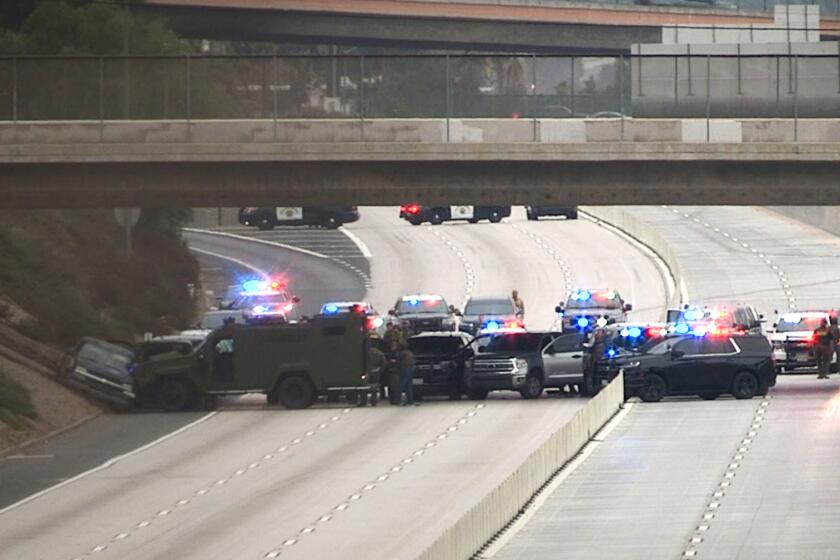 The gunman was killed in a gun battle shootout with law enforcement after a freeway chase.