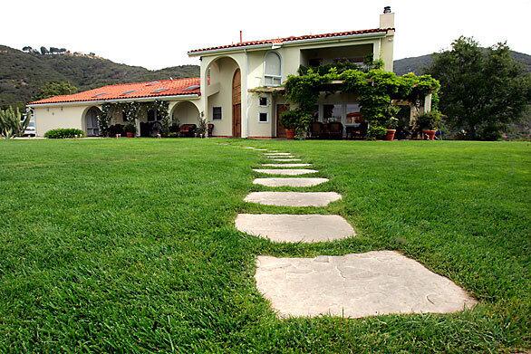 The exterior of the main house at the Promises rehabilitation facility in Malibu, where a monthly stay runs at least $54,500..