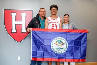 Douglas Langford of St. Pius X-St. Matthias is a native of Belize and committed to Harvard.