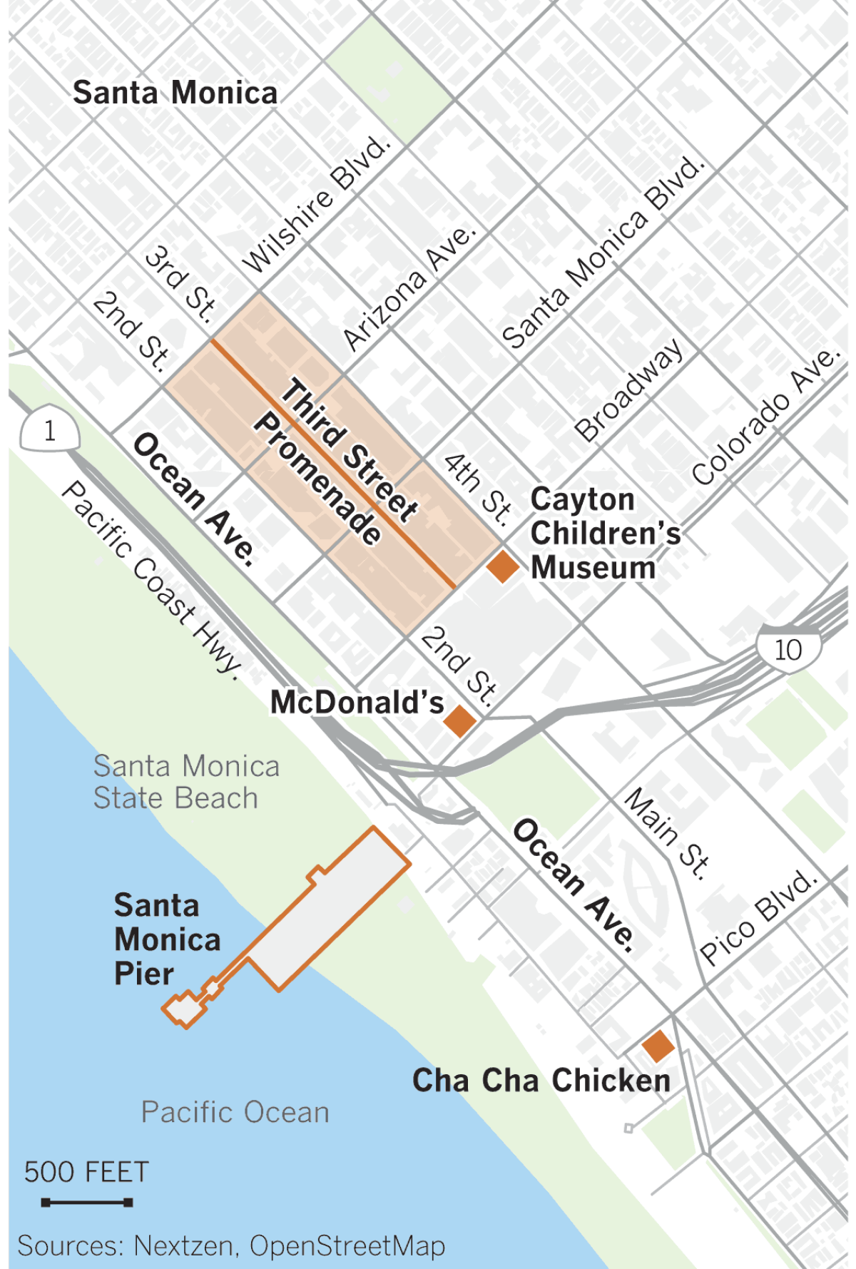 Map of Santa Monica, Cayton Children’s Museum.
