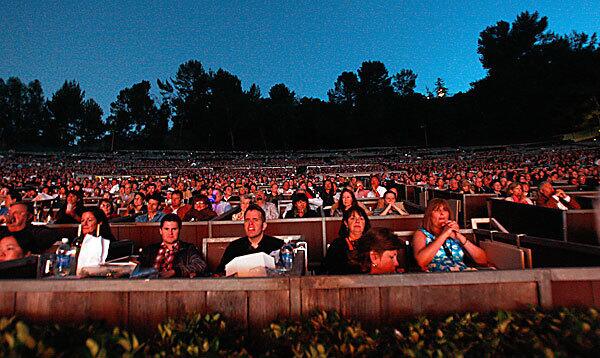 The place is packed for the opening of the Los Angeles Philharmonic's summer season at the Hollywood Bowl on Friday.