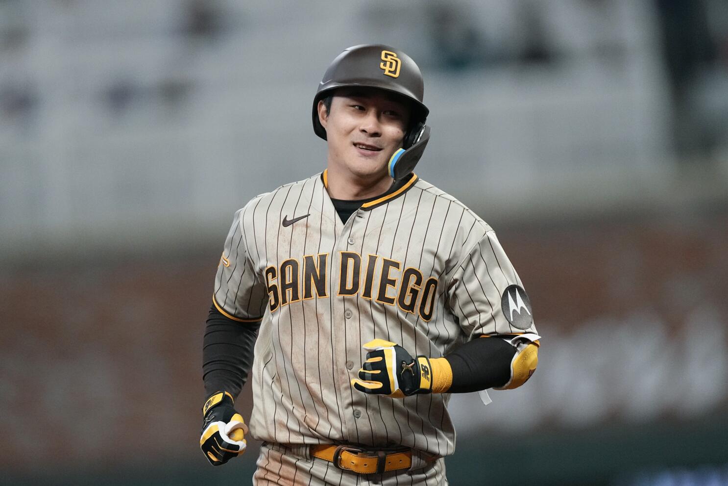 San Diego Padres' Ha-Seong Kim batting during the second inning of