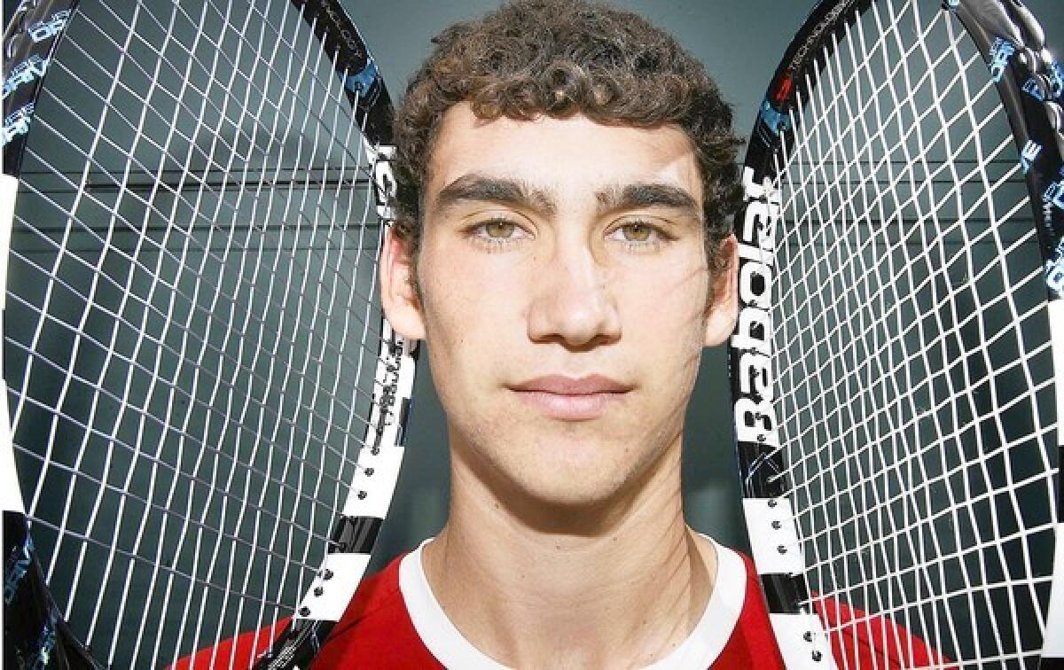 Burroughs High junior Garrett Auproux is the 2012 All-Area Boys' Singles Tennis Player of the Year.
