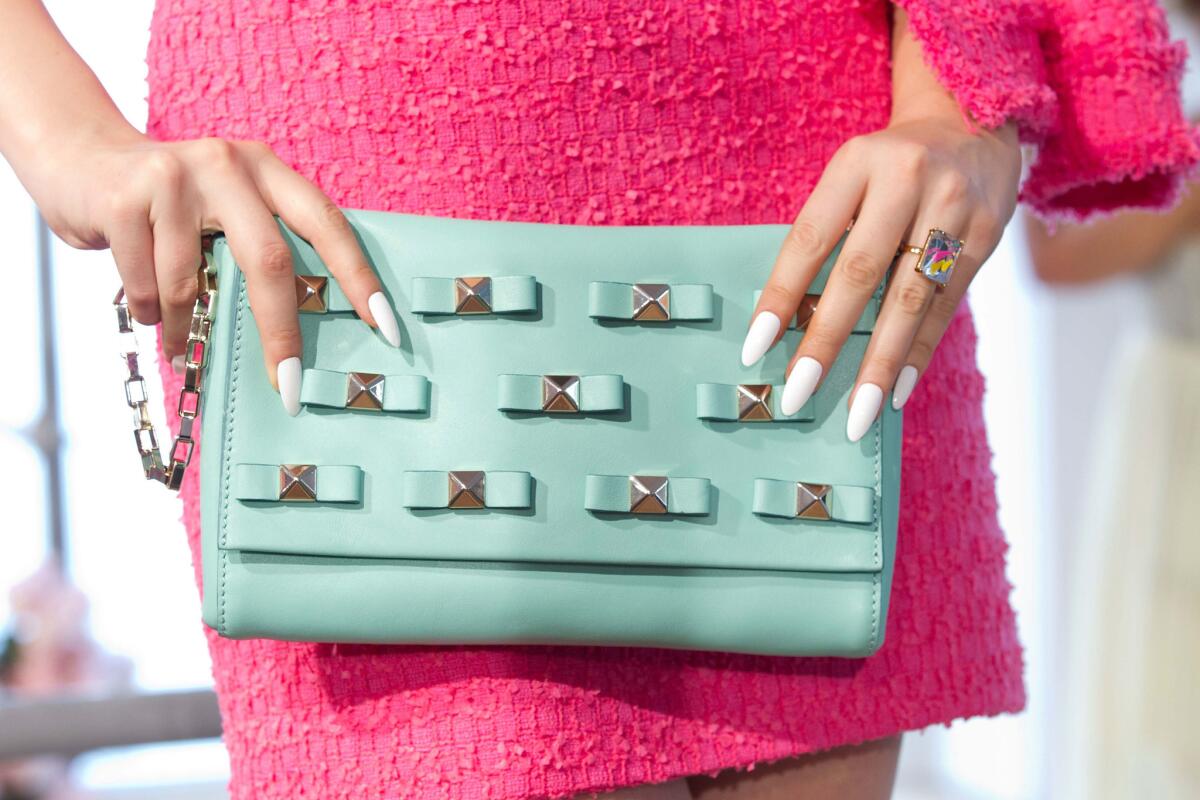 Purse detail at the Kate Spade New York spring 2013 presentation on Sept. 7, 2012, in New York.