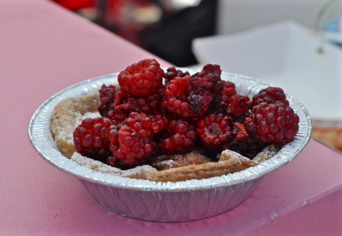 Rucker's Pie's Marionberry and Murray berry pie, at Smorgasburg L.A.