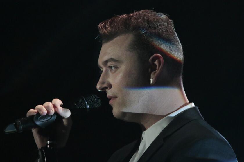 Sam Smith performs at the Greek Theatre in Los Angeles on Sep. 29, 2014.