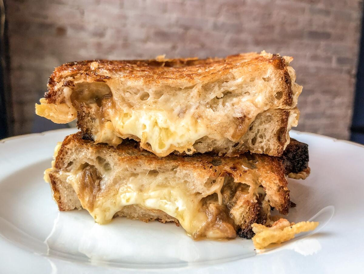 Pasjoli grilled cheese sandwich